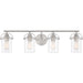 Myhouse Lighting Quoizel - EMR8604BN - Four Light Bath Fixture - Emerson - Brushed Nickel