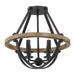 Myhouse Lighting Quoizel - BRL1716EK - Four Light Semi-Flush Mount - Bartlett - Earth Black