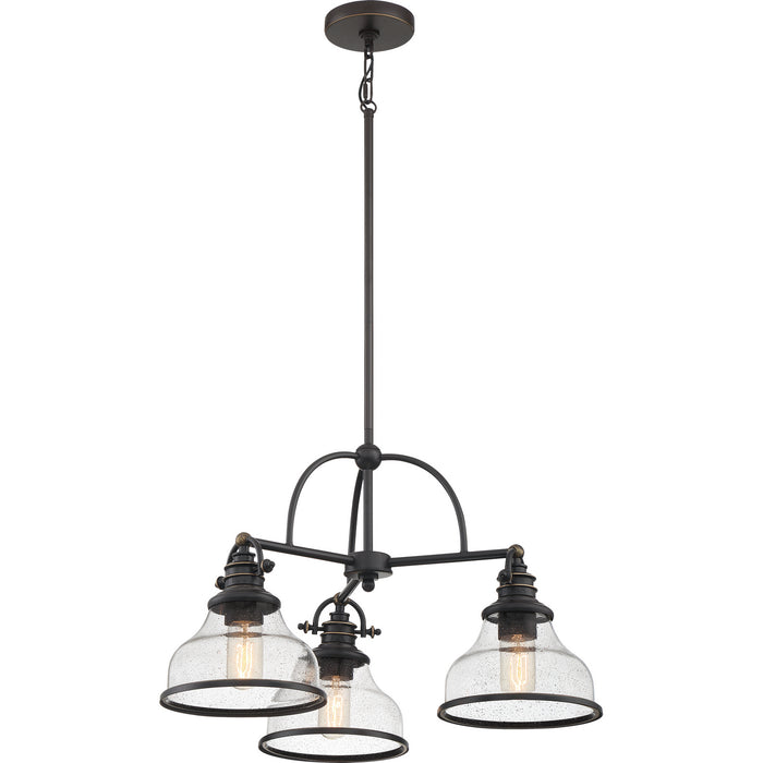 Myhouse Lighting Quoizel - GRTS5103PN - Three Light Chandelier - Grant - Palladian Bronze