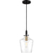 Myhouse Lighting Quoizel - JUN1508EK - One Light Mini Pendant - June - Earth Black