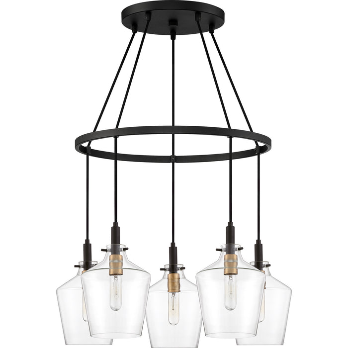 Myhouse Lighting Quoizel - JUN5005EK - Five Light Chandelier - June - Earth Black