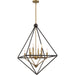 Myhouse Lighting Quoizel - LVR5208WT - Eight Light Foyer Pendant - Louvre - Western Bronze