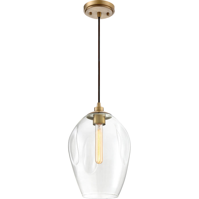 Myhouse Lighting Quoizel - NGA1510WS - One Light Mini Pendant - Nostalgia - Weathered Brass