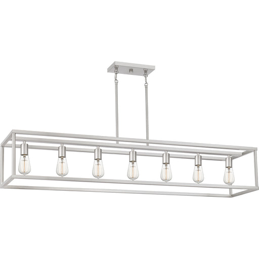 Myhouse Lighting Quoizel - NHR752BN - Seven Light Island Chandelier - New Harbor - Brushed Nickel