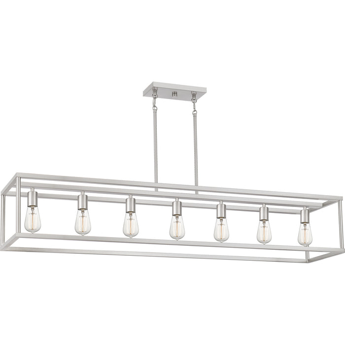 Myhouse Lighting Quoizel - NHR752BN - Seven Light Island Chandelier - New Harbor - Brushed Nickel