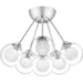 Myhouse Lighting Quoizel - PCSB1716C - Six Light Semi Flush Mount - Spellbound - Polished Chrome