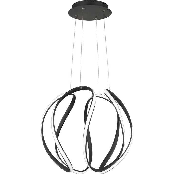 Myhouse Lighting Quoizel - PCWN2818EK - LED Pendant - Waving - Earth Black