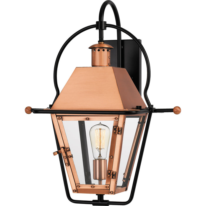 Myhouse Lighting Quoizel - RO8418AC - One Light Outdoor Wall Lantern - Rue De Royal - Aged Copper