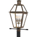 Myhouse Lighting Quoizel - RO9014IZ - Four Light Outdoor Post Mount - Rue De Royal - Industrial Bronze