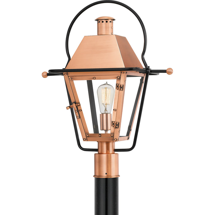 Myhouse Lighting Quoizel - RO9018AC - One Light Outdoor Post Mount - Rue De Royal - Aged Copper