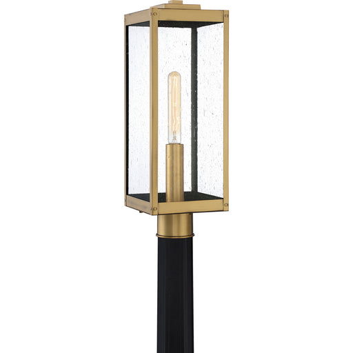 Myhouse Lighting Quoizel - WVR9007A - One Light Outdoor Post Mount - Westover - Antique Brass