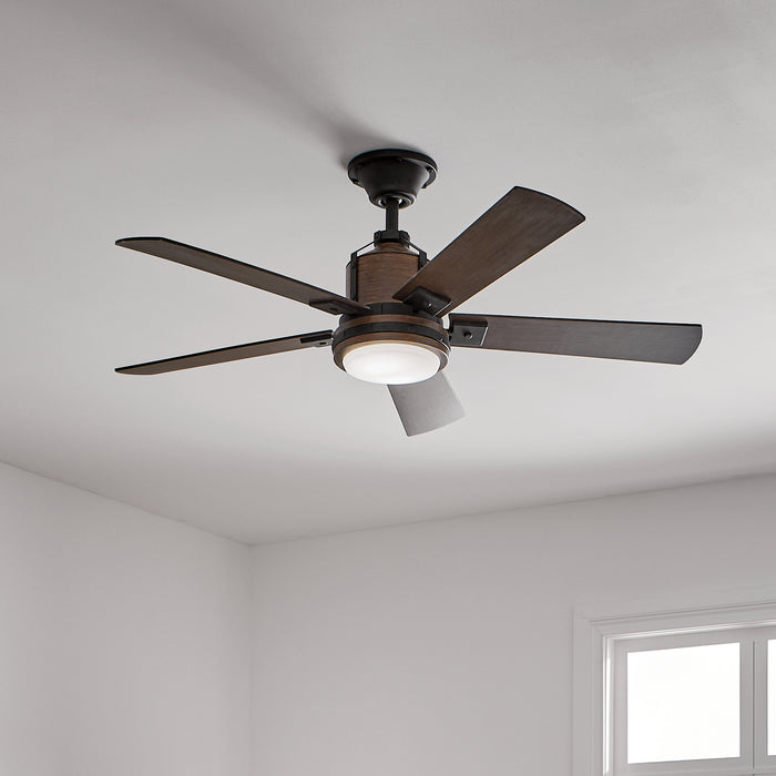 Myhouse Lighting Kichler - 300052DBK - 52"Ceiling Fan - Colerne - Distressed Black