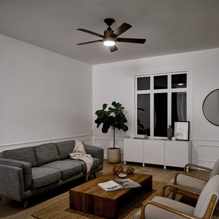 Myhouse Lighting Kichler - 300052DBK - 52"Ceiling Fan - Colerne - Distressed Black