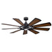 Myhouse Lighting Kichler - 300265DBK - 65"Ceiling Fan - Gentry - Distressed Black