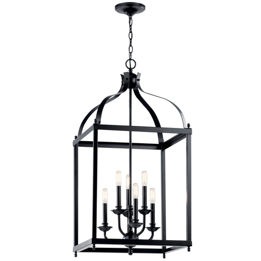 Myhouse Lighting Kichler - 42568BK - Six Light Foyer Pendant - Larkin - Black