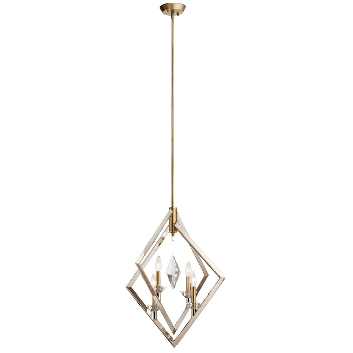 Myhouse Lighting Kichler - 43051PN - Four Light Pendant - Layan - Polished Nickel