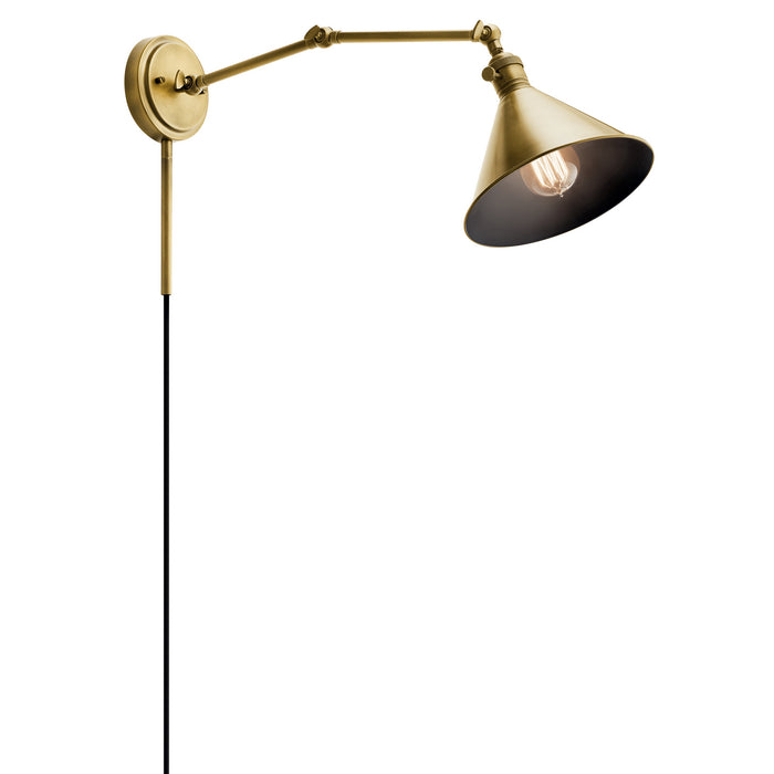 Myhouse Lighting Kichler - 43115NBR - One Light Wall Sconce - Ellerbeck - Natural Brass