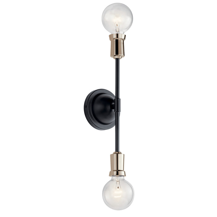 Myhouse Lighting Kichler - 43195BK - Two Light Wall Sconce - Armstrong - Black
