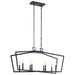 Myhouse Lighting Kichler - 43494BK - Eight Light Linear Chandelier - Abbotswell - Black