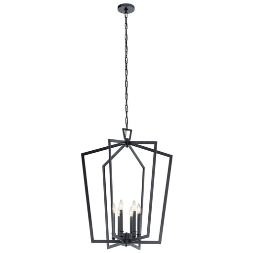 Myhouse Lighting Kichler - 43495BK - Six Light Chandelier - Abbotswell - Black