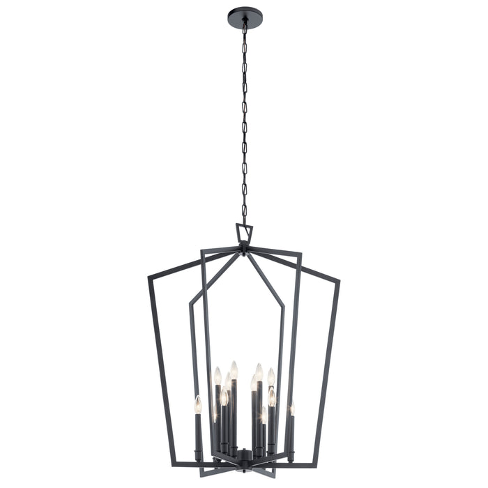 Myhouse Lighting Kichler - 43496BK - 12 Light Foyer Pendant - Abbotswell - Black