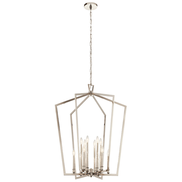 Myhouse Lighting Kichler - 43496PN - 12 Light Foyer Pendant - Abbotswell - Polished Nickel