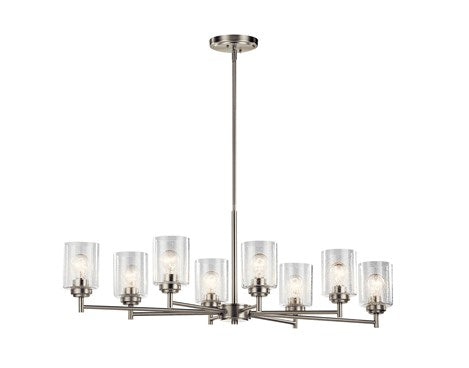 Myhouse Lighting Kichler - 44035NI - Eight Light Chandelier - Winslow - Brushed Nickel