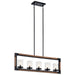 Myhouse Lighting Kichler - 44043AUB - Five Light Linear Chandelier - Marimount - Auburn Stained Finish