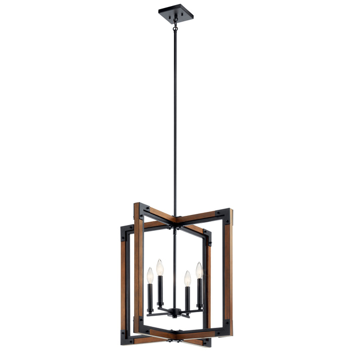 Myhouse Lighting Kichler - 44044AUB - Four Light Pendant - Marimount - Auburn Stained Finish