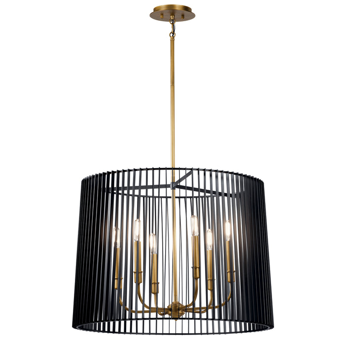 Myhouse Lighting Kichler - 44167BK - Six Light Chandelier - Linara - Black