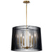 Myhouse Lighting Kichler - 44167BK - Six Light Chandelier - Linara - Black