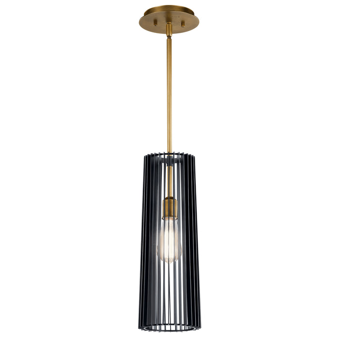 Myhouse Lighting Kichler - 44169BK - One Light Pendant - Linara - Black