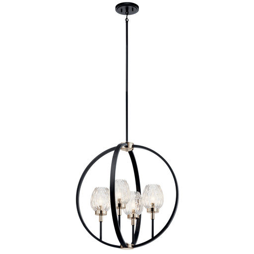 Myhouse Lighting Kichler - 44239BK - Four Light Pendant - Moyra - Black