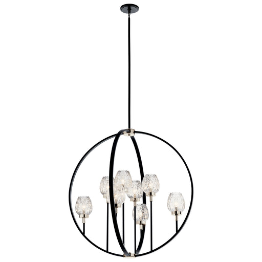 Myhouse Lighting Kichler - 44240BK - Eight Light Chandelier - Moyra - Black