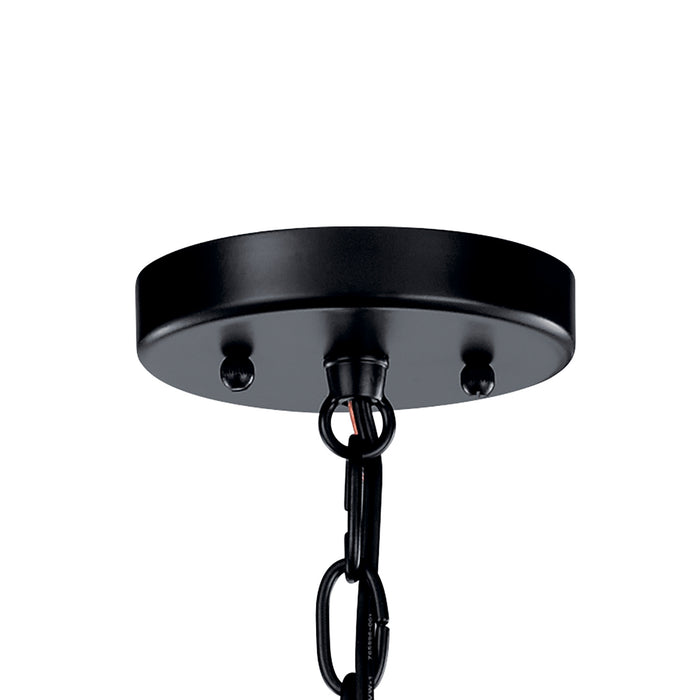 Myhouse Lighting Kichler - 49689BK - One Light Outdoor Pendant - Toman - Black