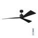 Myhouse Lighting Visual Comfort Fan - 3ADR60BKBK - 60``Ceiling Fan - Adler 60 - Matte Black