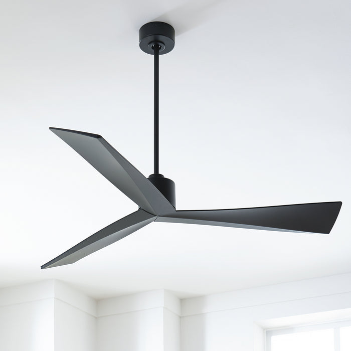 Myhouse Lighting Visual Comfort Fan - 3ADR60BKBK - 60``Ceiling Fan - Adler 60 - Matte Black