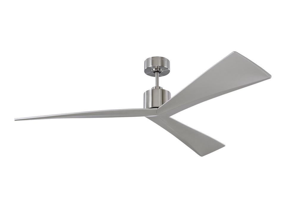 Myhouse Lighting Visual Comfort Fan - 3ADR60BS - 60``Ceiling Fan - Adler 60 - Brushed Steel