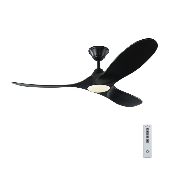 Myhouse Lighting Visual Comfort Fan - 3MAVR52BKBKD - 52``Ceiling Fan - Maverick 52 LED - Matte Black