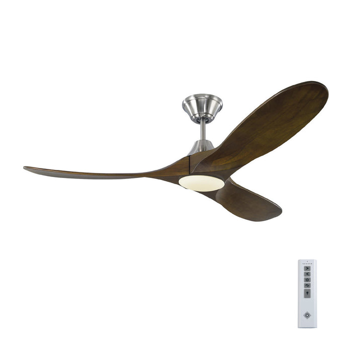 Myhouse Lighting Visual Comfort Fan - 3MAVR52BSD - 52``Ceiling Fan - Maverick 52 LED - Brushed Steel