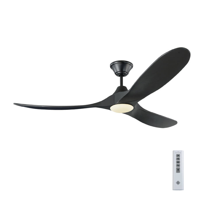 Myhouse Lighting Visual Comfort Fan - 3MAVR60BKBKD - 60``Ceiling Fan - Maverick 60 LED - Matte Black