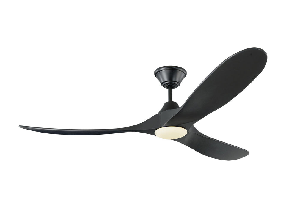 Myhouse Lighting Visual Comfort Fan - 3MAVR60BKBKD - 60``Ceiling Fan - Maverick 60 LED - Matte Black