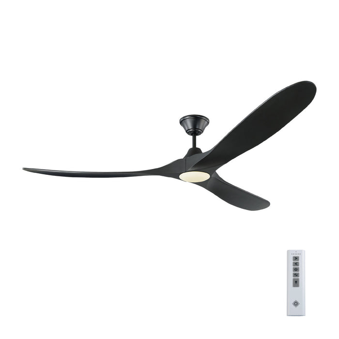 Myhouse Lighting Visual Comfort Fan - 3MAVR70BKBKD - 70``Ceiling Fan - Maverick 70 LED - Matte Black