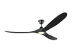 Myhouse Lighting Visual Comfort Fan - 3MAVR70BKBKD - 70``Ceiling Fan - Maverick 70 LED - Matte Black