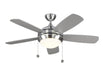 Myhouse Lighting Generation Lighting - 5DIC44BSD-V1 - 44"Ceiling Fan - Discus - Brushed Steel