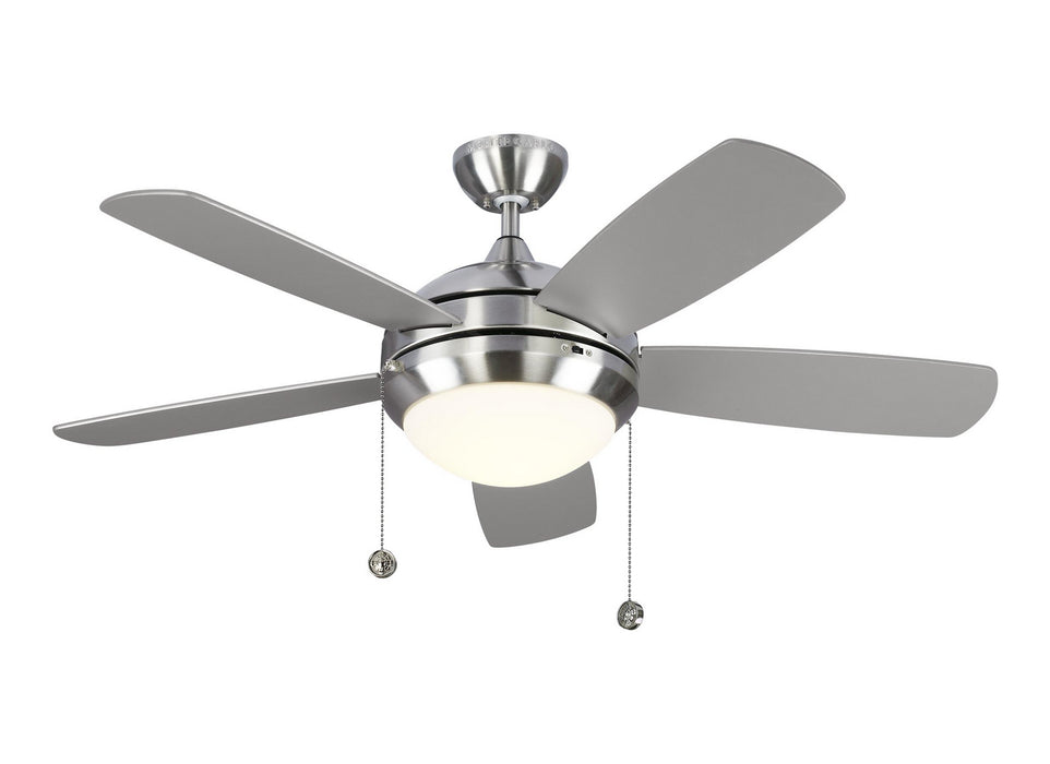 Myhouse Lighting Generation Lighting - 5DIC44BSD-V1 - 44"Ceiling Fan - Discus - Brushed Steel
