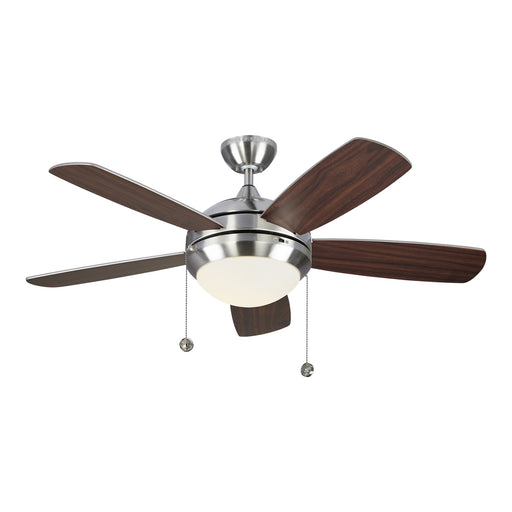 Myhouse Lighting Generation Lighting - 5DIC44BSD-V1 - 44"Ceiling Fan - Discus - Brushed Steel