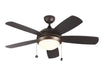 Myhouse Lighting Generation Lighting - 5DIC44RBD-V1 - 44"Ceiling Fan - Discus - Roman Bronze