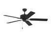 Myhouse Lighting Visual Comfort Fan - 5HV52BK - 52``Ceiling Fan - Haven 52 - Matte Black