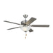 Myhouse Lighting Visual Comfort Fan - 5HV52BSD - 52``Ceiling Fan - Haven 52 LED 2 - Brushed Steel